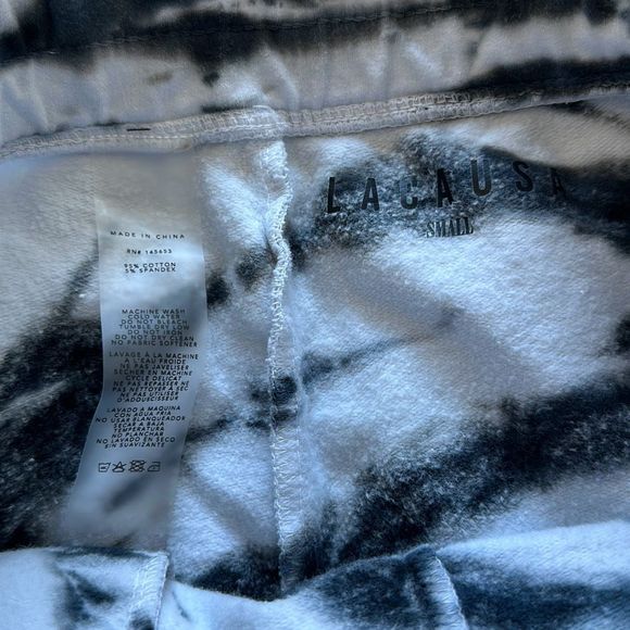 LACAUSA Set Sweatshirt & Shorts Tie Dye Size M - Picture 10 of 10